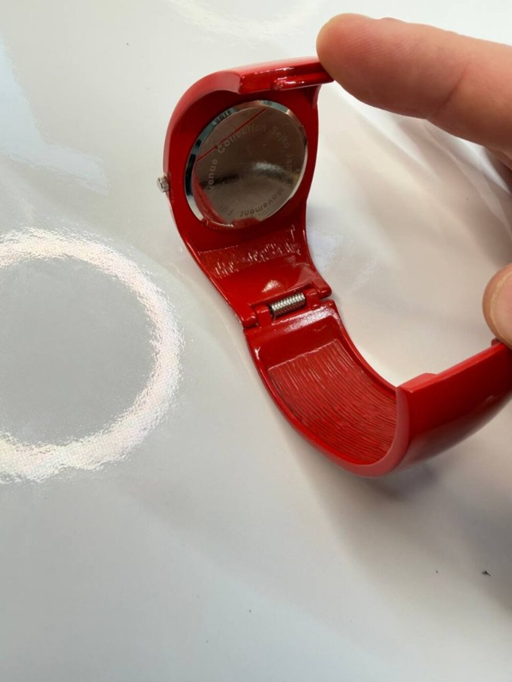 Fifth Avenue Collection Red Cuff Watch – Seiko Movement - Picture 10 of 13